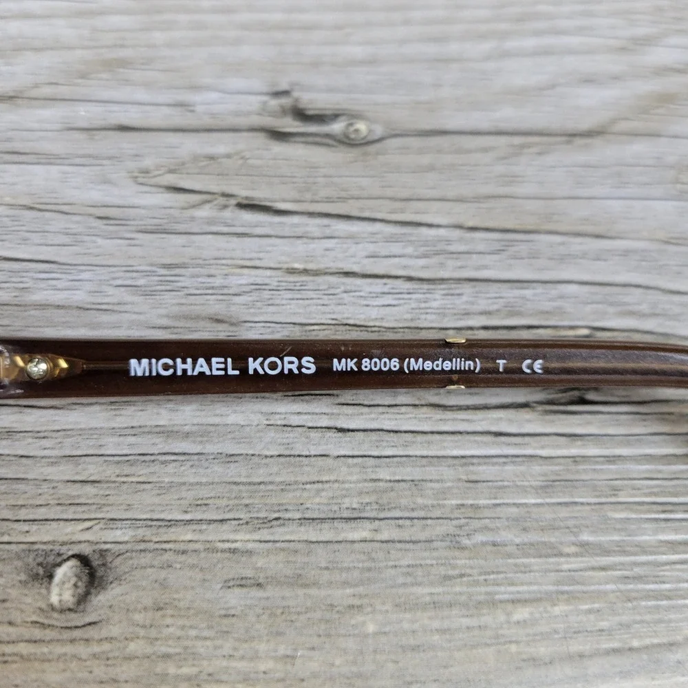 Michael Kors Eyeglasses Frames MK8006 Medellin 3011 Brown Animal Print 52-16-140